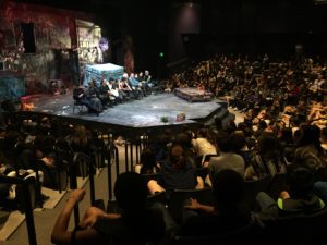 A student matinee performance of Romeo and Juliet. Photo by Anna Rodil.