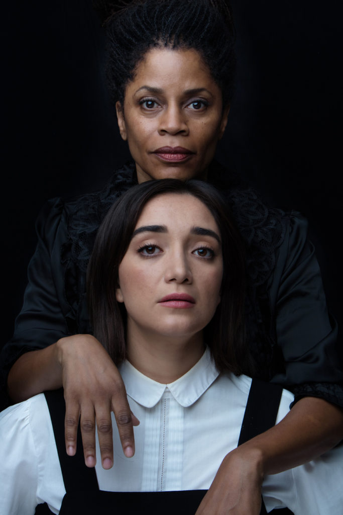 Judith Scott and Erika Soto play Kitty and Vivie Warren in 'Mrs. Warren's Profession'. (Pictured: Judith Scott and Erika Soto. Photographer: Daniel Reichert.)